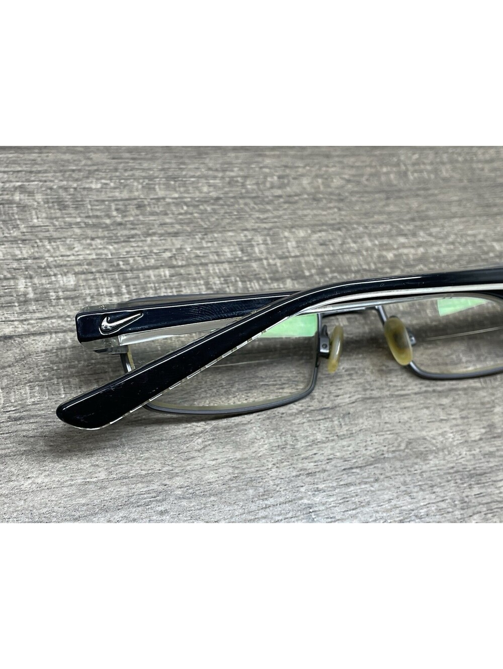 NIKE EYEWEAR 8065 013 GRAY BLACK 51[]17-145 EYEGLASSES FRAMES ONLY -SEE PHOTOS - Picture 13 of 15
